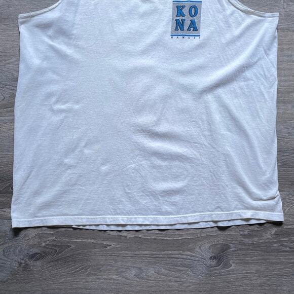 Vtg 90's KONA HAWAII Surf Tank Top Delta Cotton Sz XL Surfer Beach Sports Ocean - Picture 4 of 7